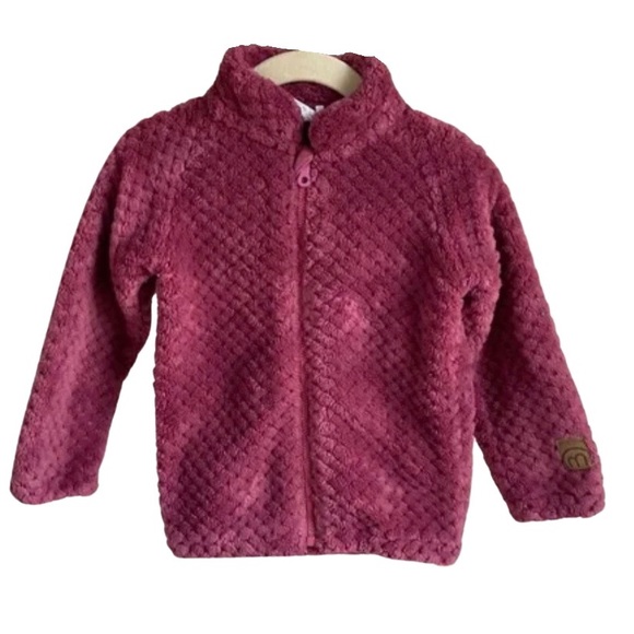 12M MINYMO | Teddy Fleece Jacket Pink - Picture 1 of 4
